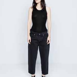 Raey cropped organic-cotton jeans